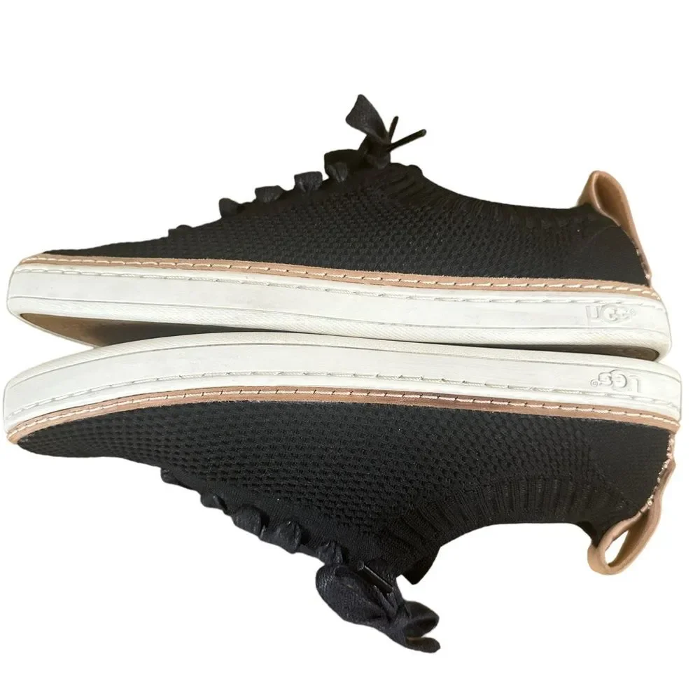 Ugg Black Sidney Sneakers Womens Size 6.5 - Picture 2 of 5